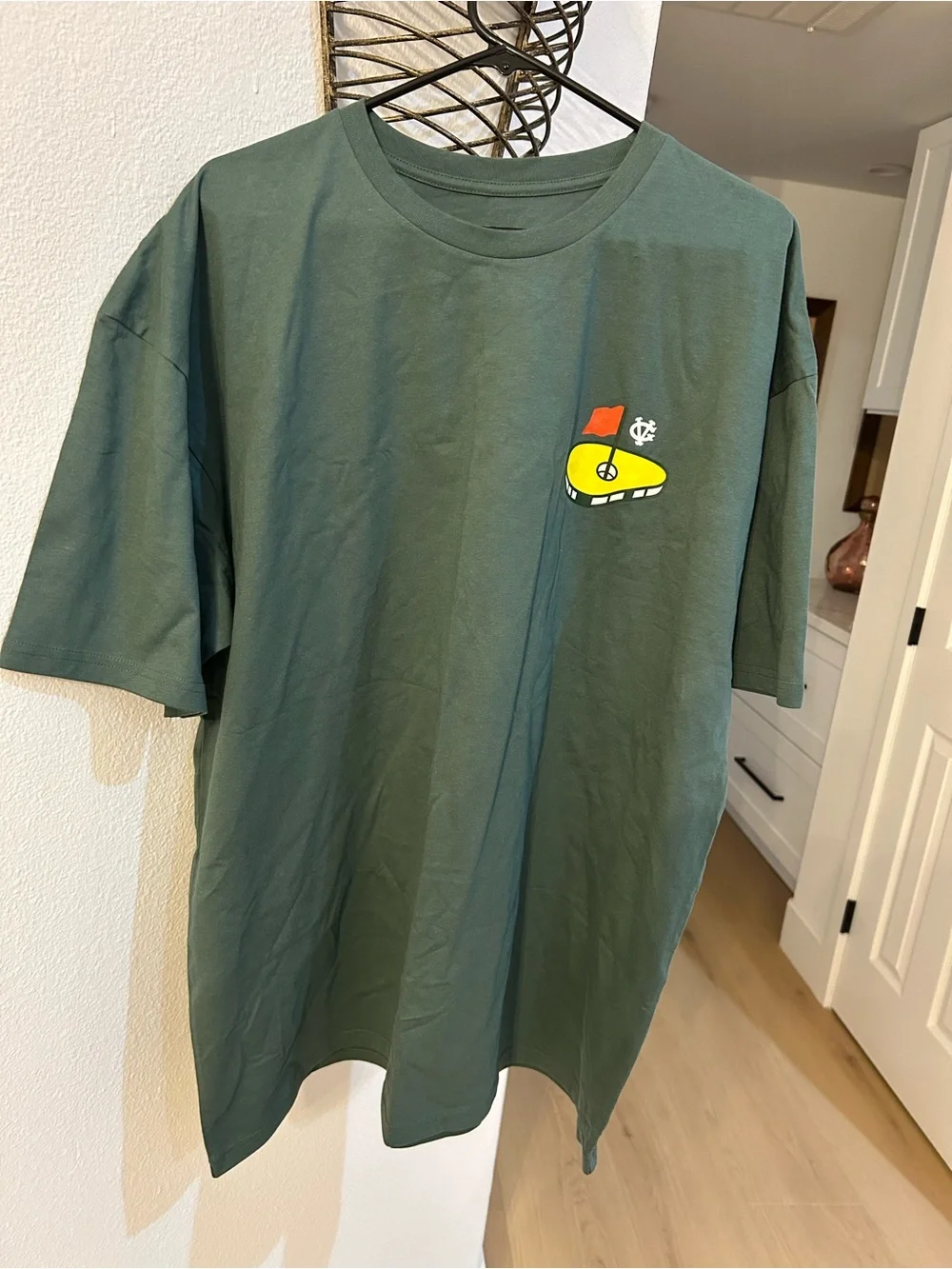 New Violent Gentleman Men's Forest Green Graphic T-Shirt. Sz XXL